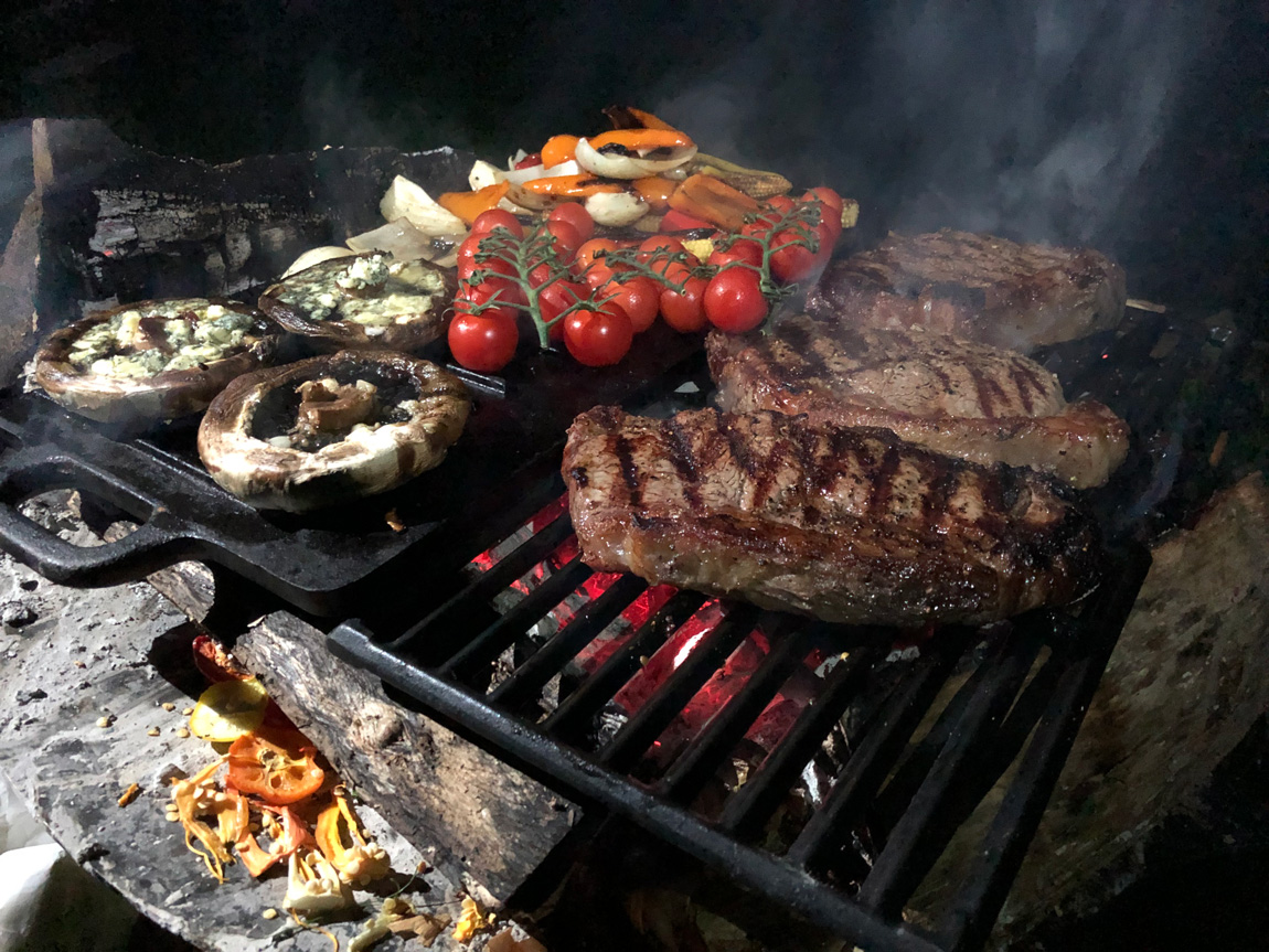 Campfire cooking on Wild Carp Trust trip