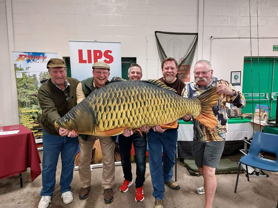 wild carp trust and carp champions at BFFI exhibition.